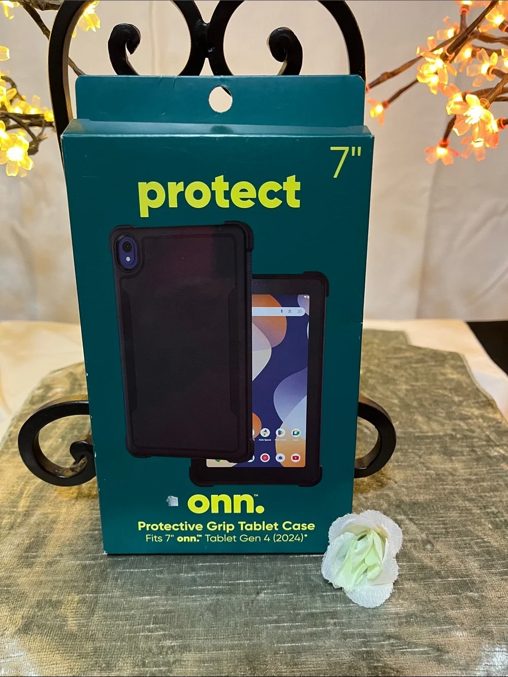 On Running ( onn) Protective Grip Tablet Case in Black for 7” Tablet